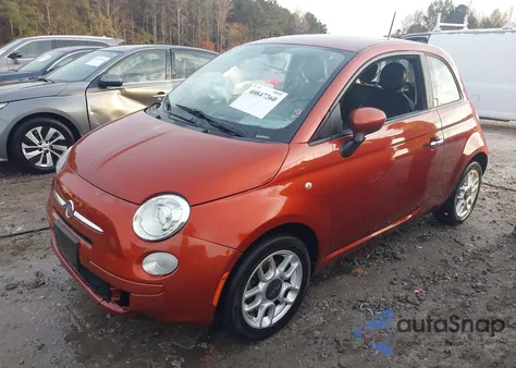 2012 Fiat 500 Pop из США, поврежденный, VIN 3C3CFFAR3CT343571